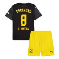 Echipament fotbal Borussia Dortmund Felix Nmecha #8 Tricou Deplasare 2024-25 pentru copii maneca scurta (+ Pantaloni scurti)